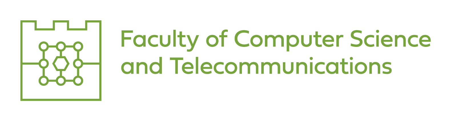 asymetryczne logo Wydziału Informatyki i Telekomunikacji do stosowania wraz z logo Politechniki Krakowskiej